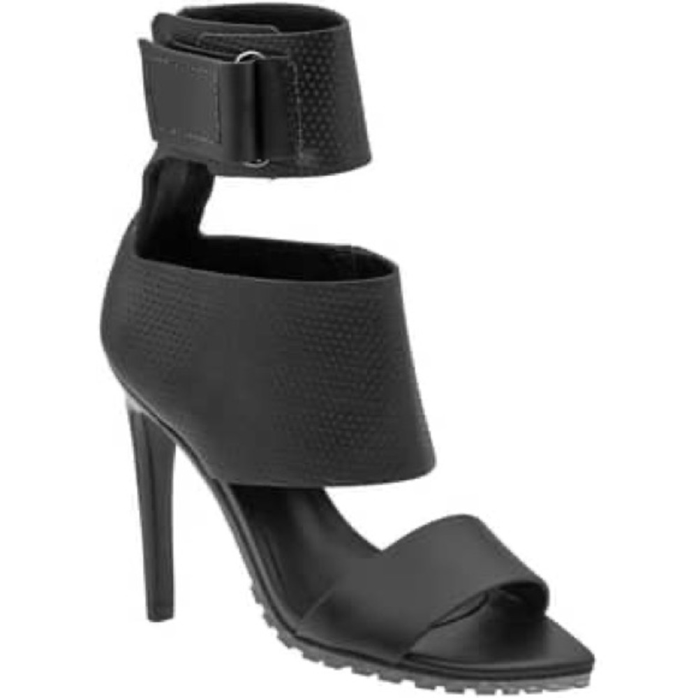 Tibi Evie Black Heel Sandals Sz 39.5